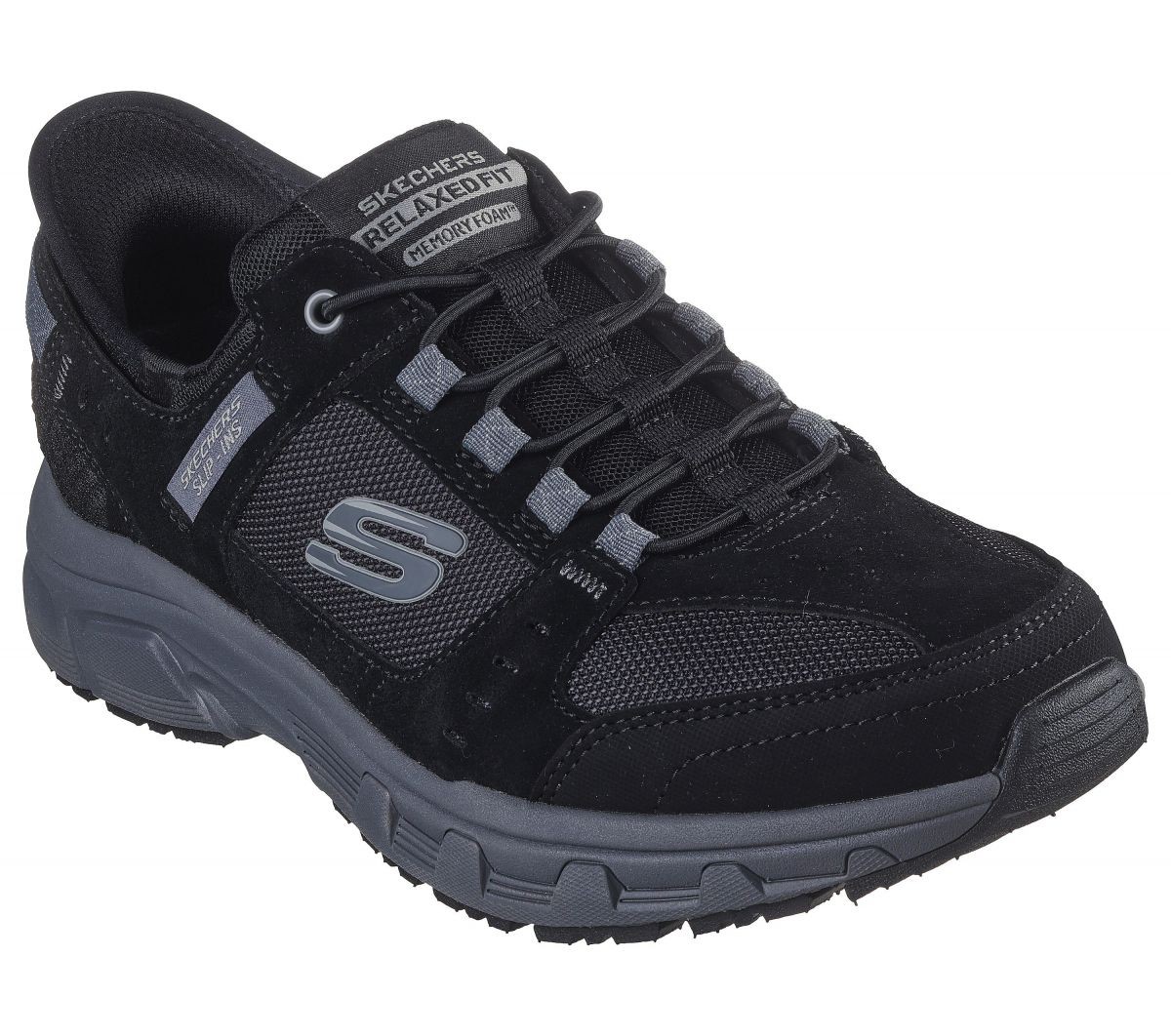 Skechers Men's Slip-ins RF: Oak Canyon Sneaker Black/Charcoal - 237450-BKCC, Bla