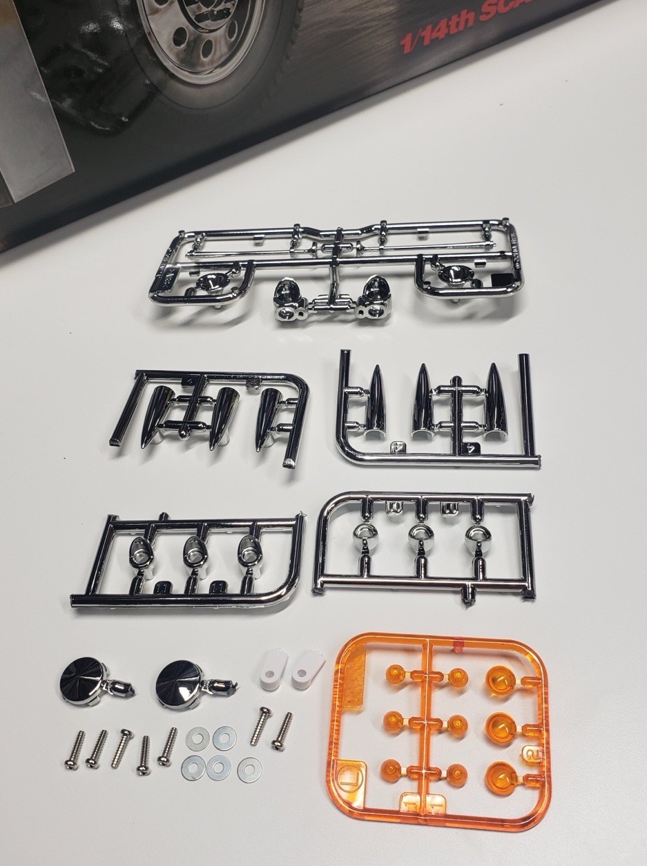 Tamiya Grand Hauler Roof Lights Side Marker 1/14 Semi King Globe Liner Air Horns
