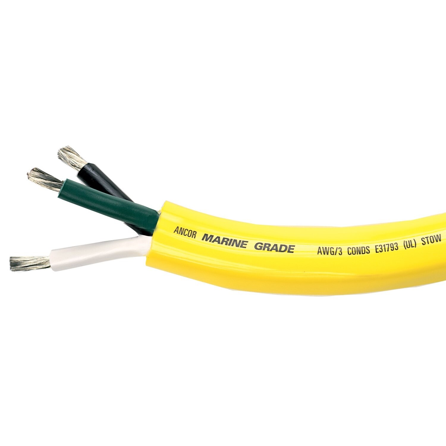Marine Grade 16/3 AWG Tinned Copper Wire Shore Power Cable By Foot Ancor 1535-FT