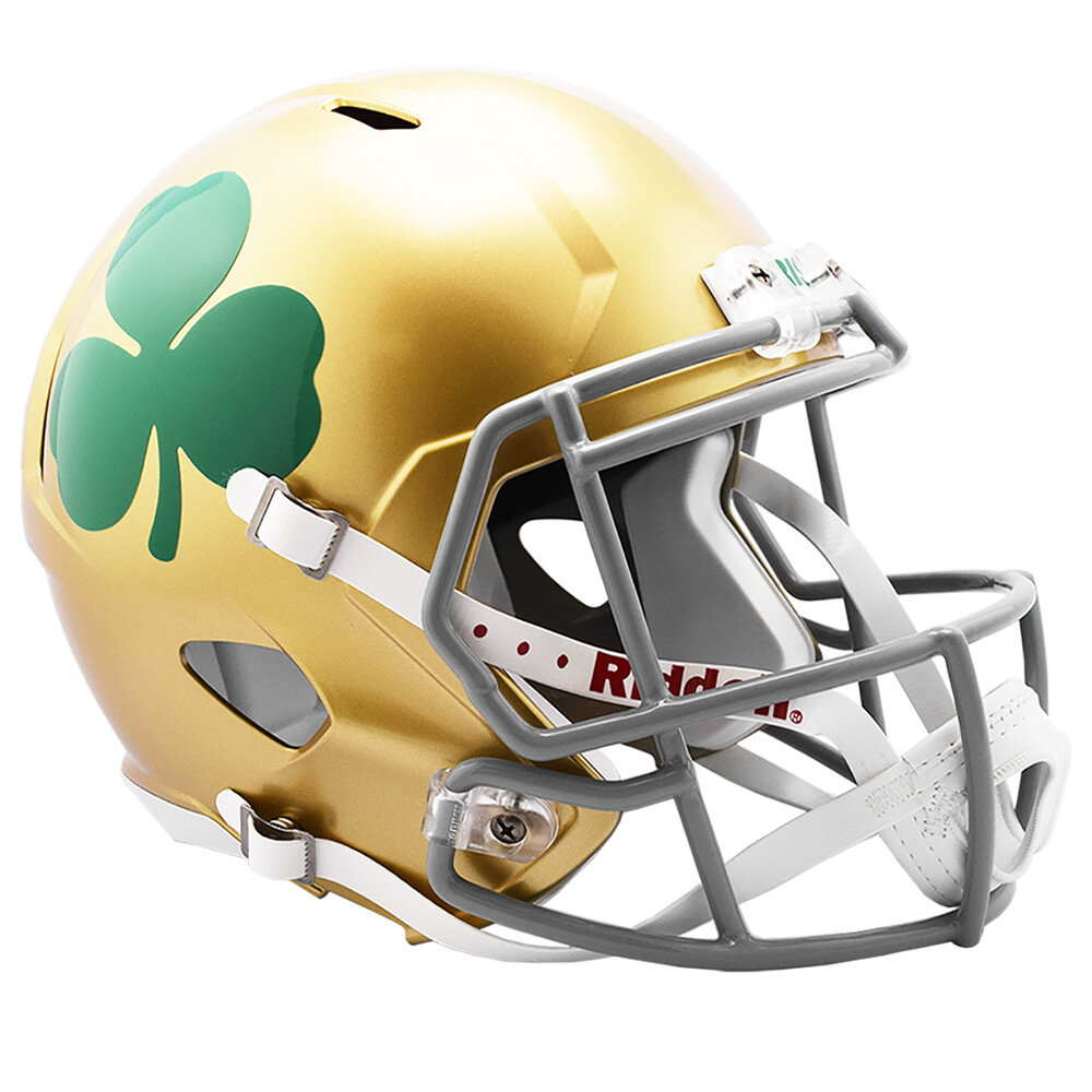 Notre Dame Fighting Irish Shamrock Speed Full Size Replica Football Helmet