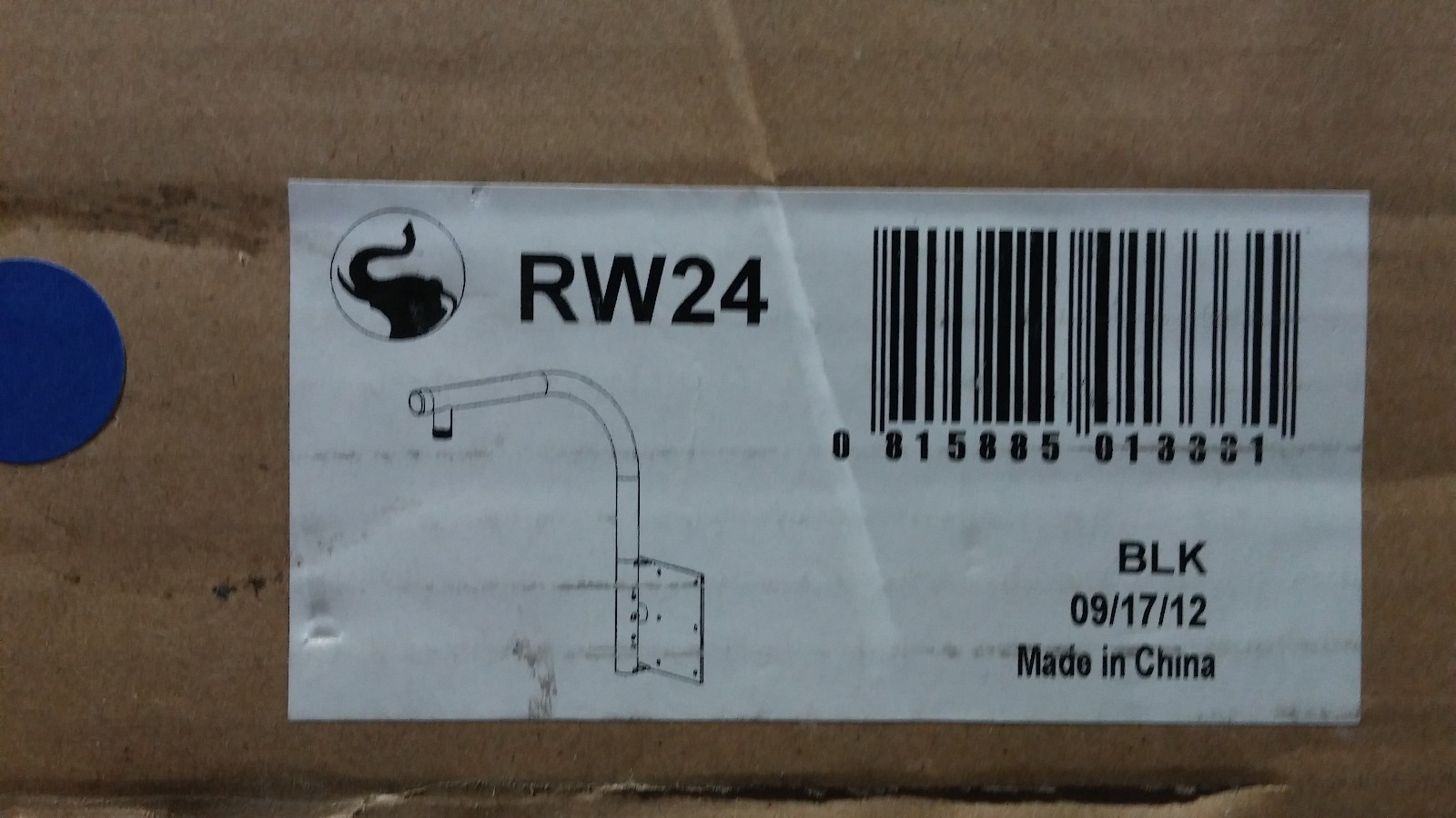 CRIMSON RW24 Heavy Duty Wall Parapet Mount with 1.5" NPT Threaded Interface