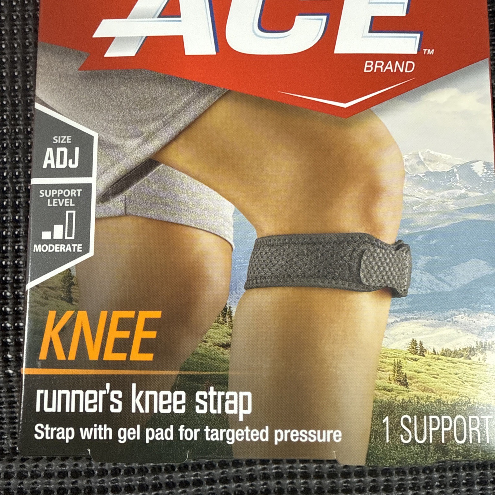 ACE Knee Strap For Mobility And Support One Size Adjustable Left or Right - New