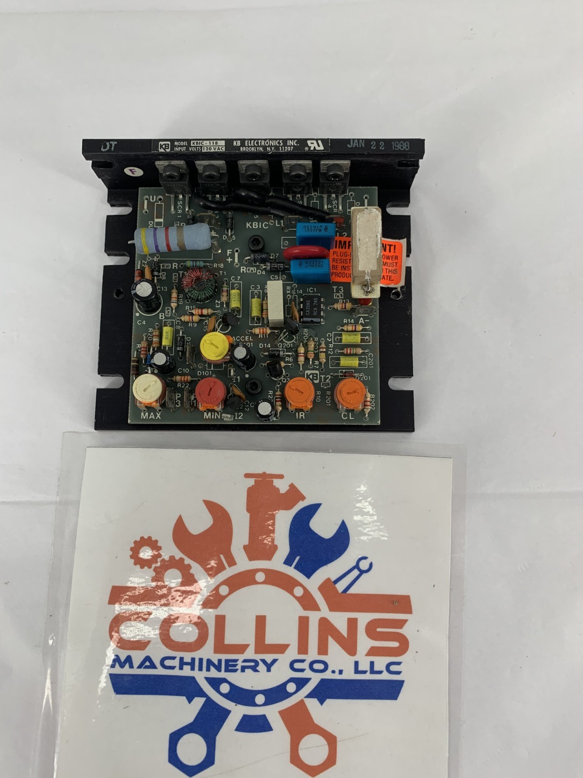 KB Electronics KBIC-118 DC Motor Speed Control Input 120VAC Output 0-90VDC