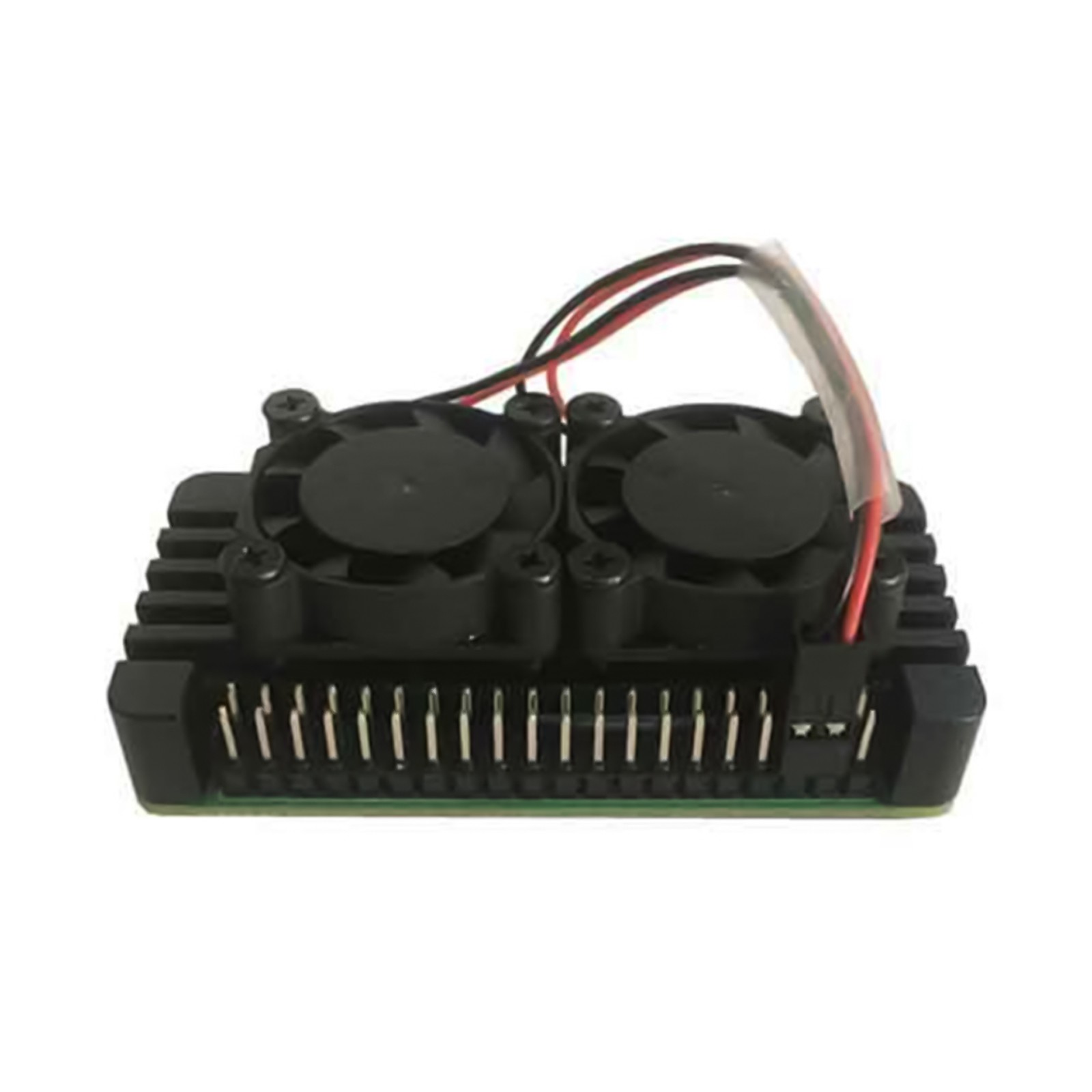 Aluminum Alloy Heatsink Case With Double Cooling Fans For Raspberry Pi Zero 2W