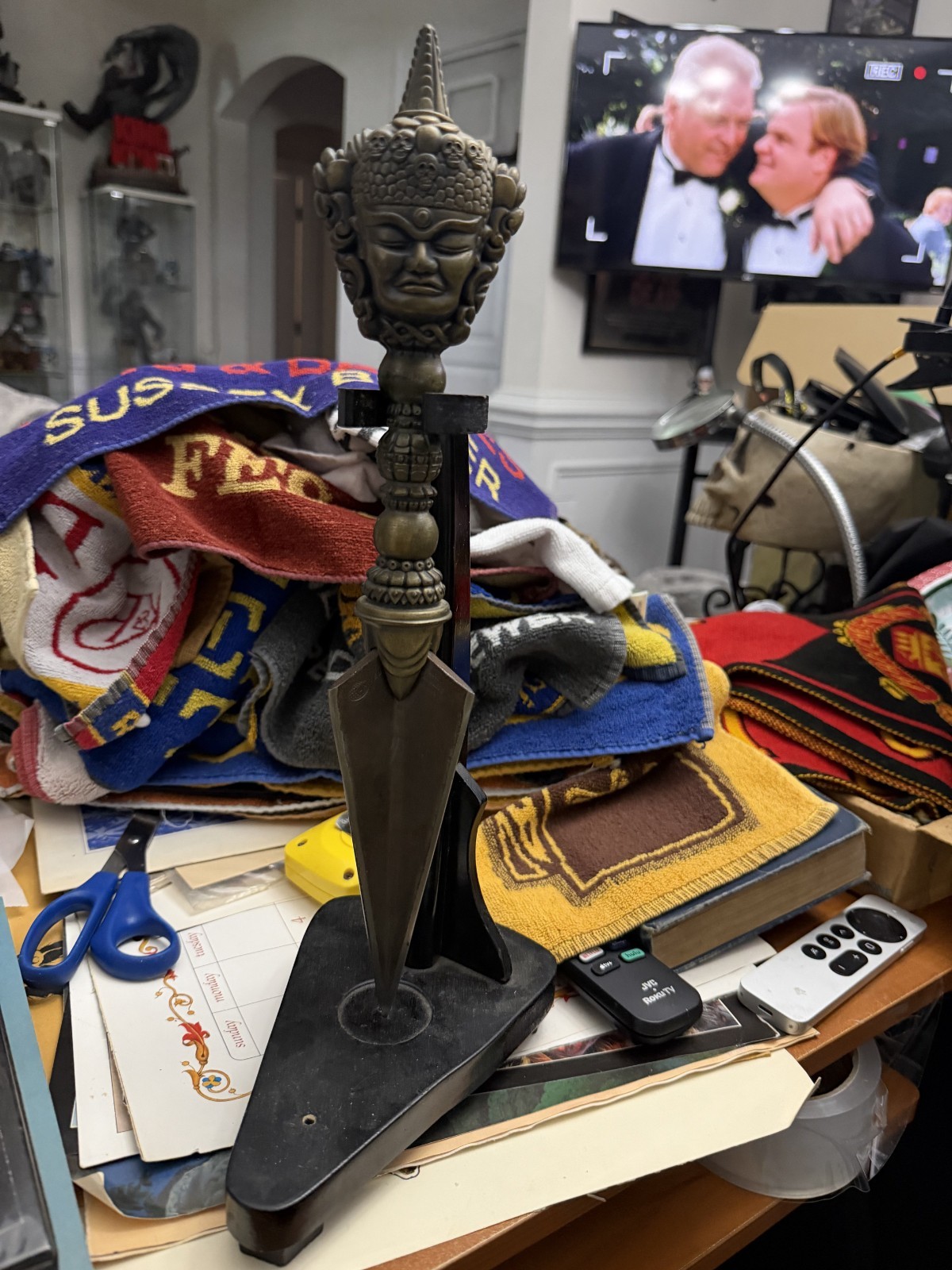 The Shadow Phurba Dagger 1994 Reproduction Prop Movie w/ stand