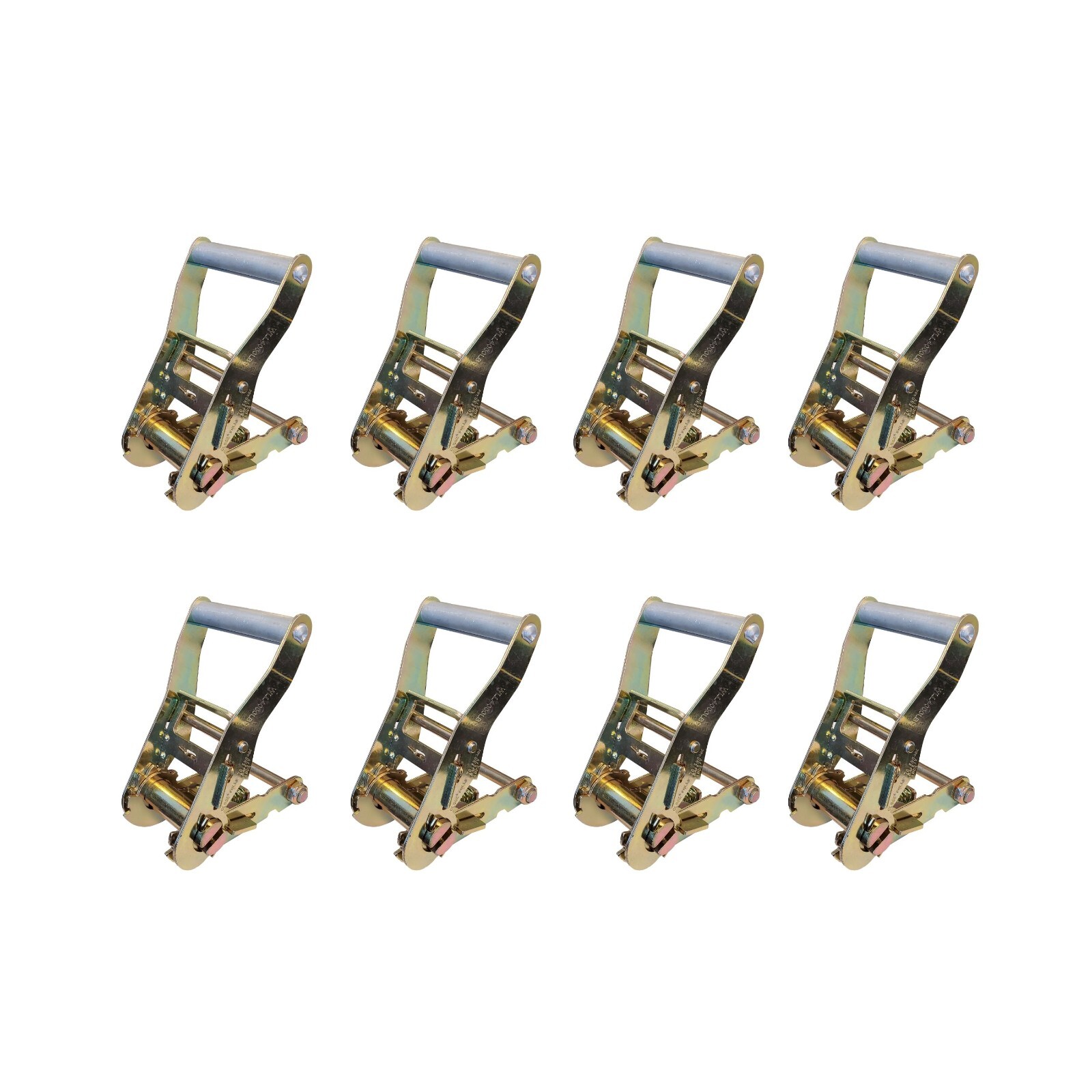 8 Pack Heavy Duty 2" Handle Ratchet Buckle Tow Dolly Truck Trailer Flatbed Farm