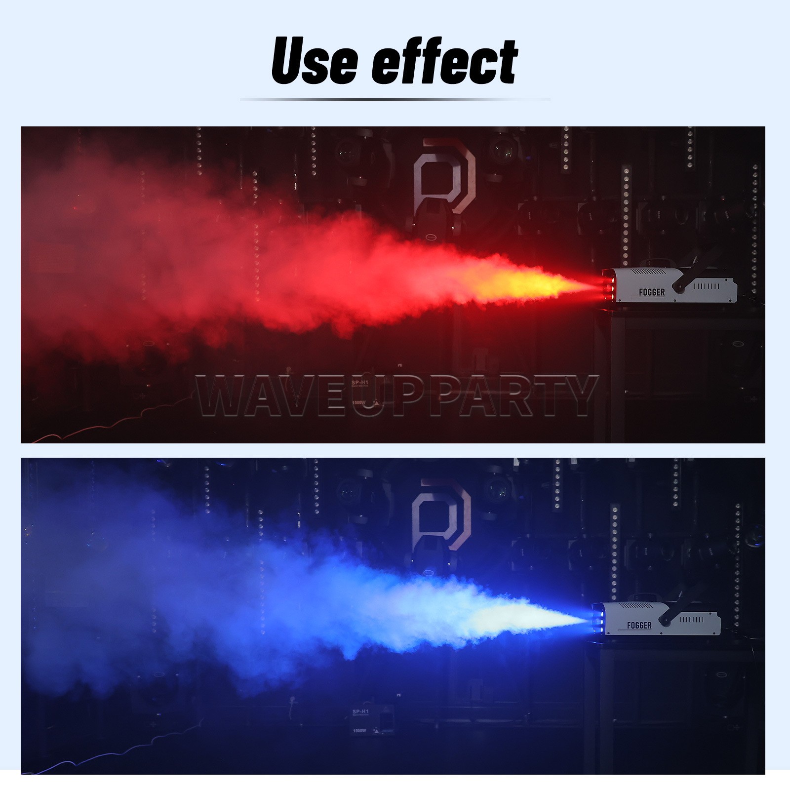 PAIDUN 1500W LED RGB Smoke Fog Effect Machine DJ Event Show Wedding Halloween