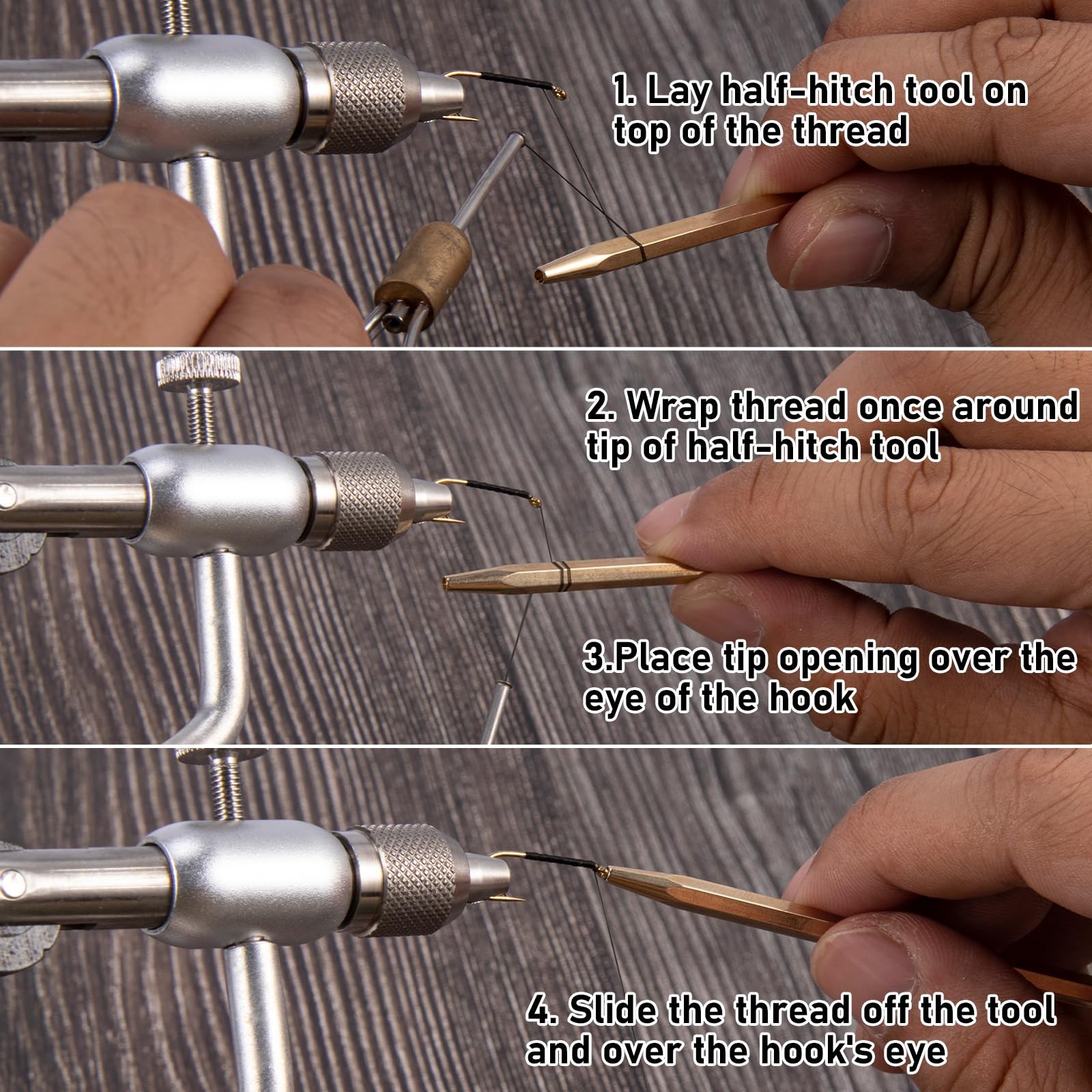 Dr.Fish Half Hitch Tool 2 Size 2mm/3mm Tool(2 size, 2mm/3mm)