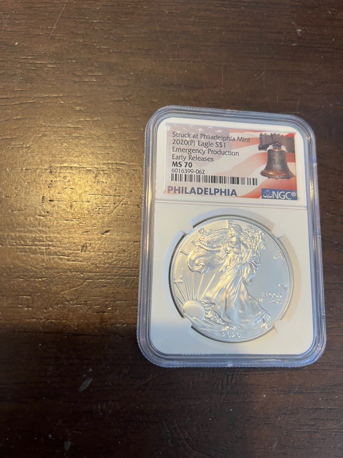 2020 (P) Silver Eagle MS 70 by NGC! Struck at the Philadelphia Mint! sku 4020