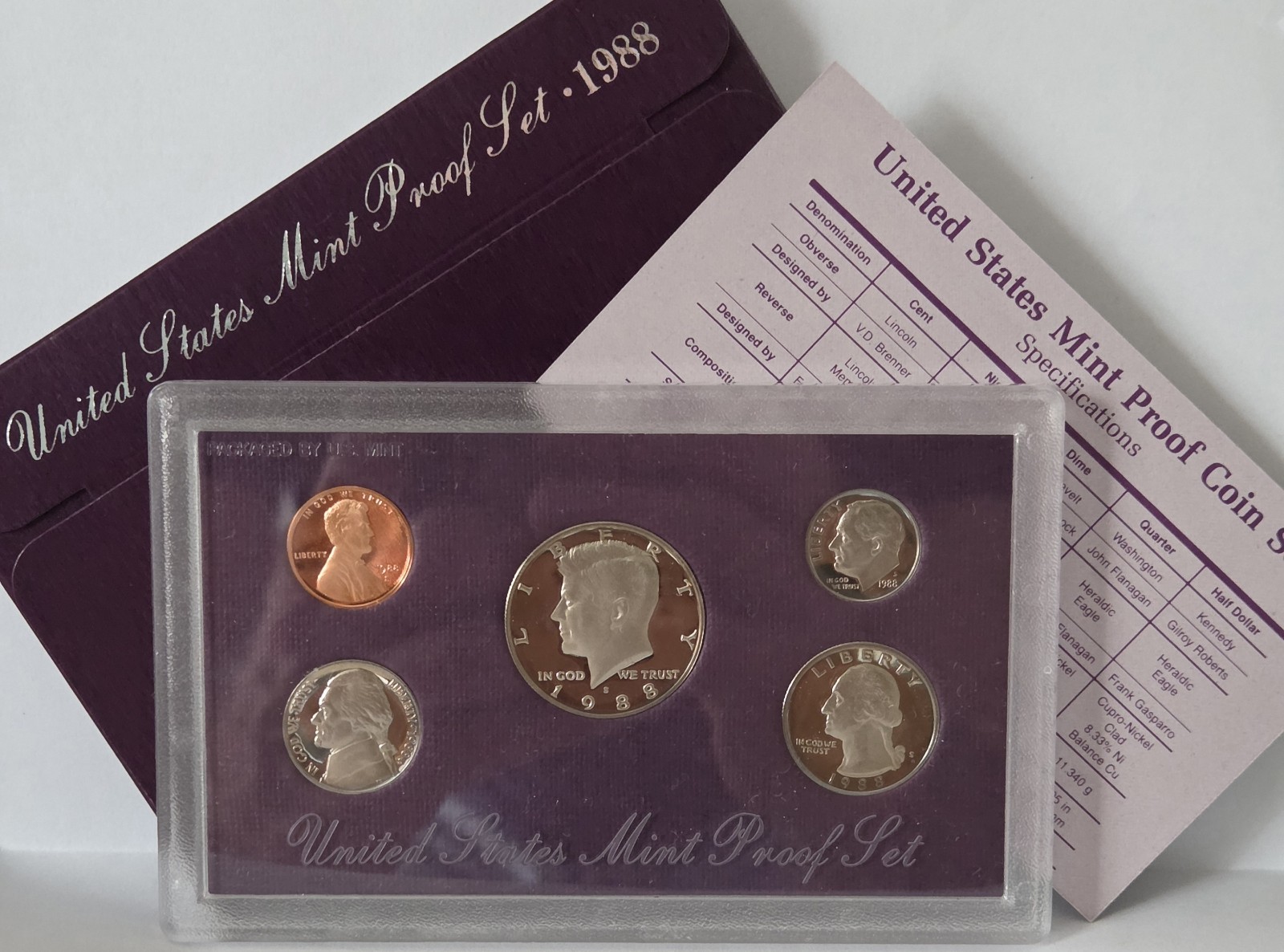 🇺🇸 1988 Clad Proof Set(s) U.S. Mint Original Government Packaging OGP + COA