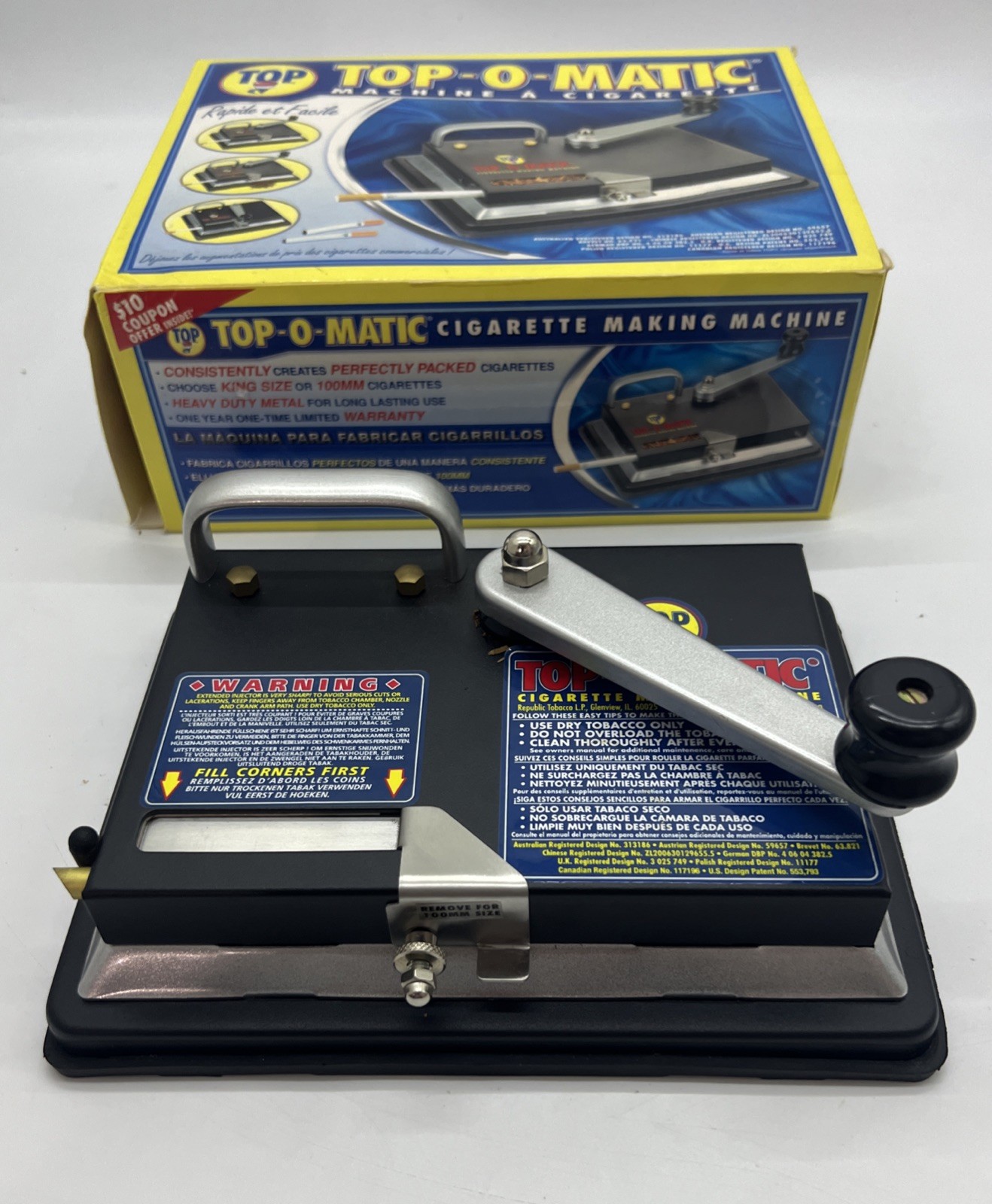 T.O.P. Top-O-Matic Cigarette Rolling Machine