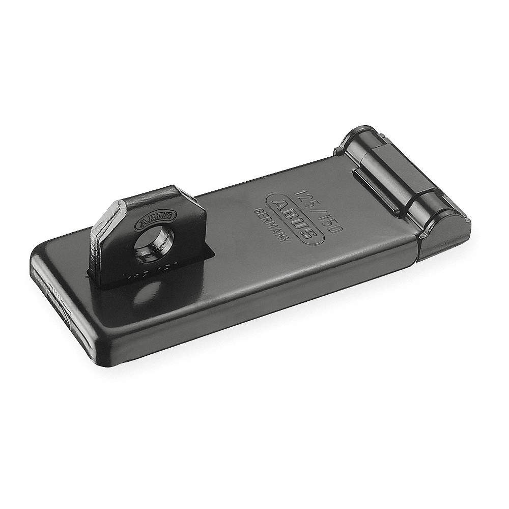 ABUS 125/150 High Security Hasp,Hardened Steel,Black 3MPH8