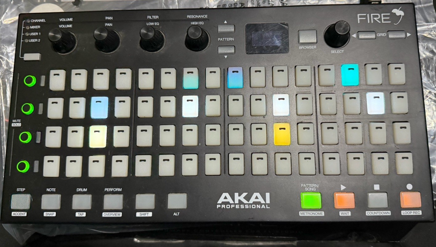 Akai Professional Fire Grid Controller FL Studio Used Software Not Included
