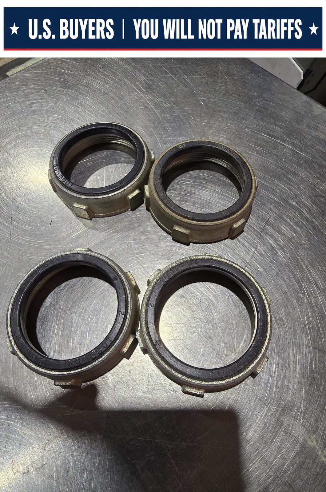 Insulated Bushing, 2″, Zinc Die Cast GOULD 56-200T "LOT OF 4"