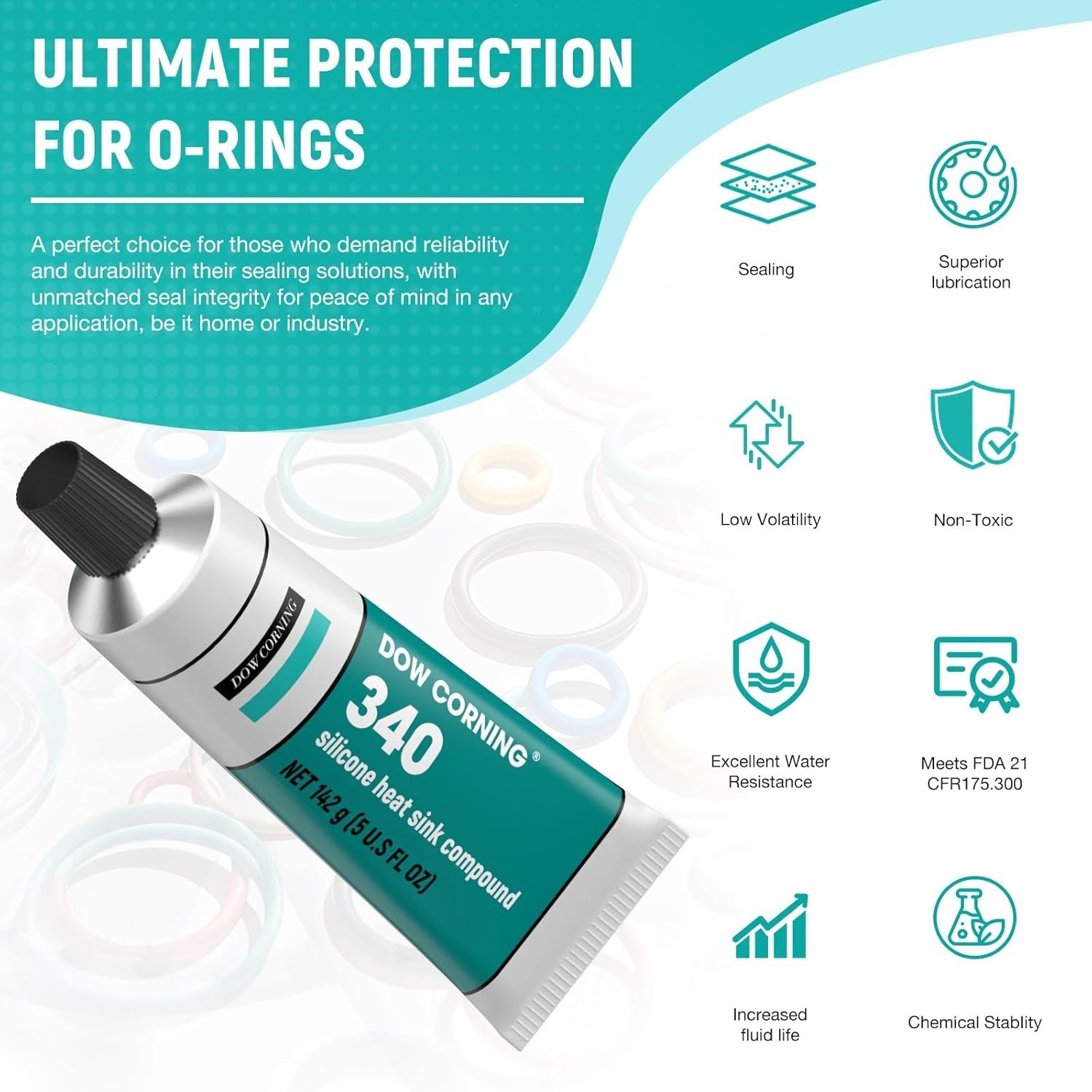 Silicone Compound for Efficient Heat Transfer 5oz
