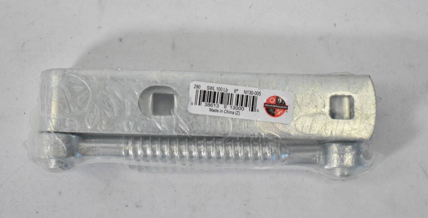 National Hardware Weatherguard 6" Hook & Strap Hinges 2 Pack Zinc Plated
