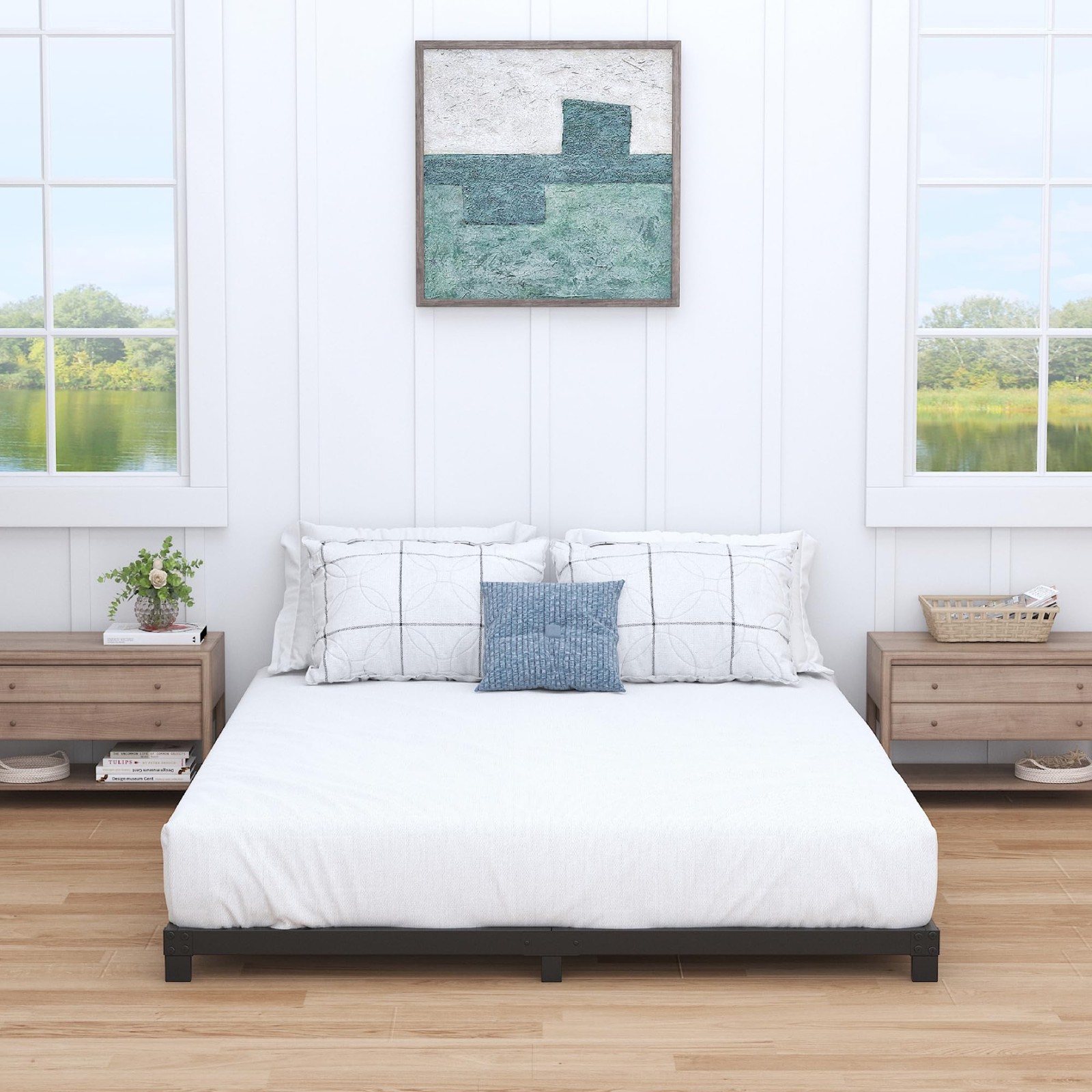 4 Inch Bed Frame Queen Size, Queen Bed Frame Low Profile