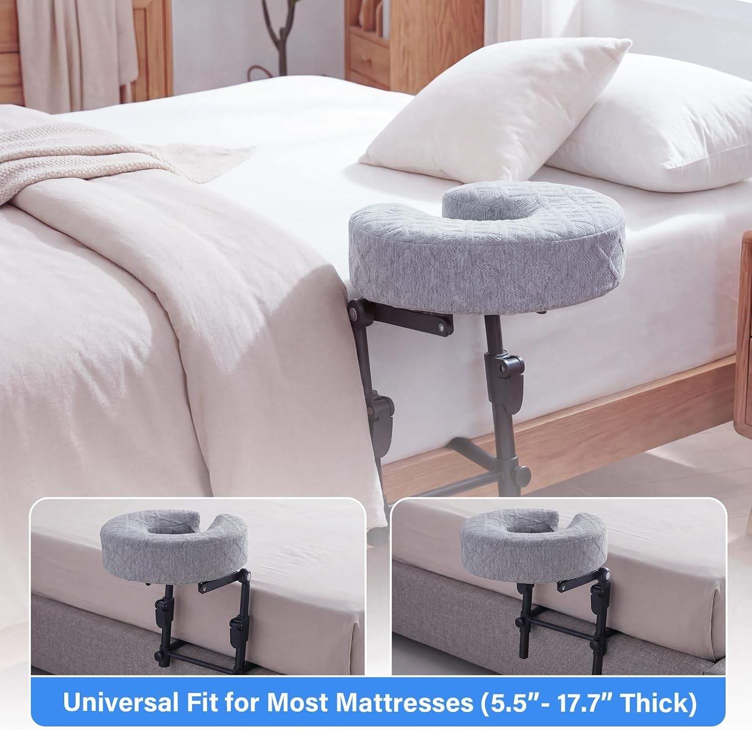 Ergonomic Portable Headrest for Couples - Memory Foam Cradle & Adjustable Design