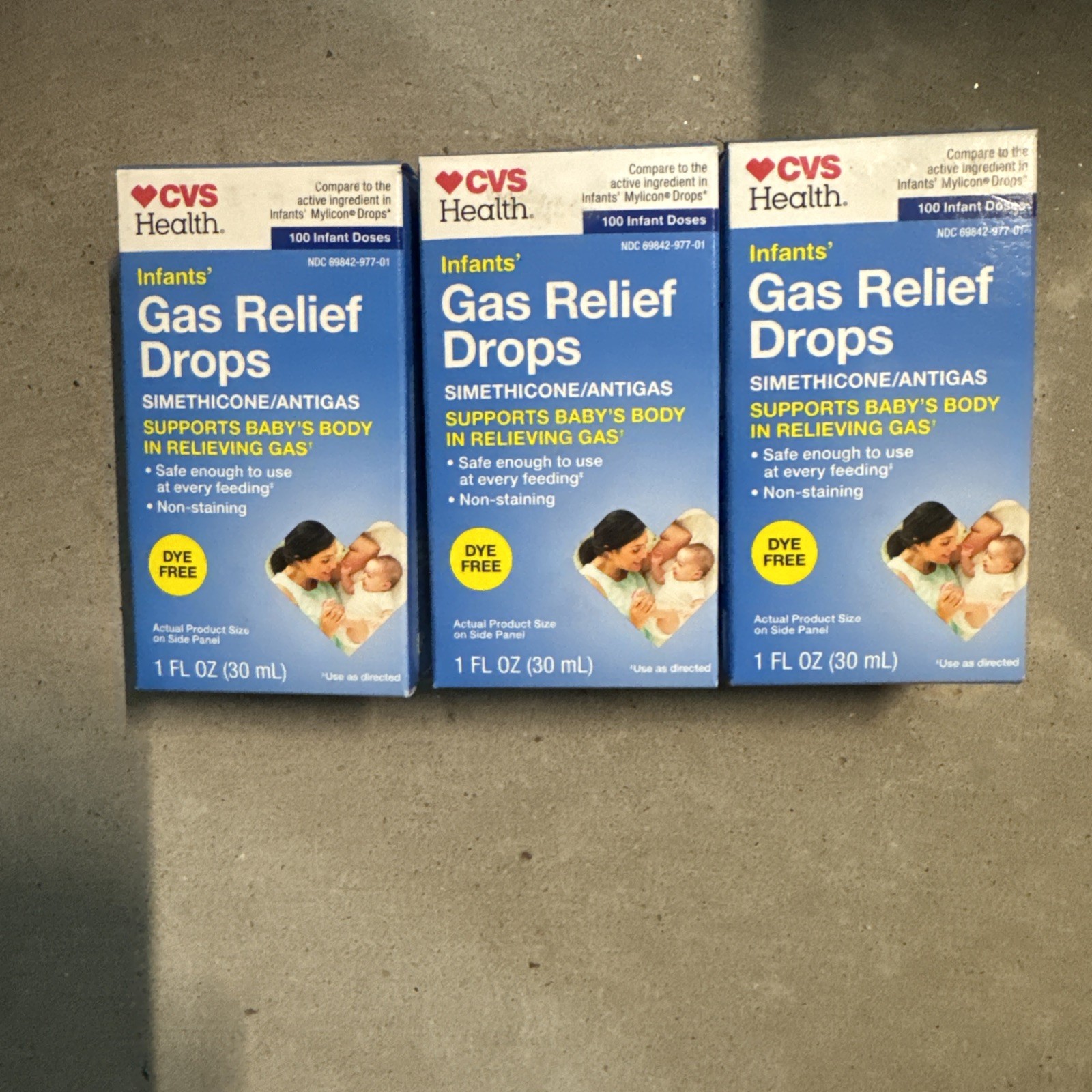 CVS Health infants gas relief Drops Simethicone 20 Mg Antigas 100 Doses(3 Packs)
