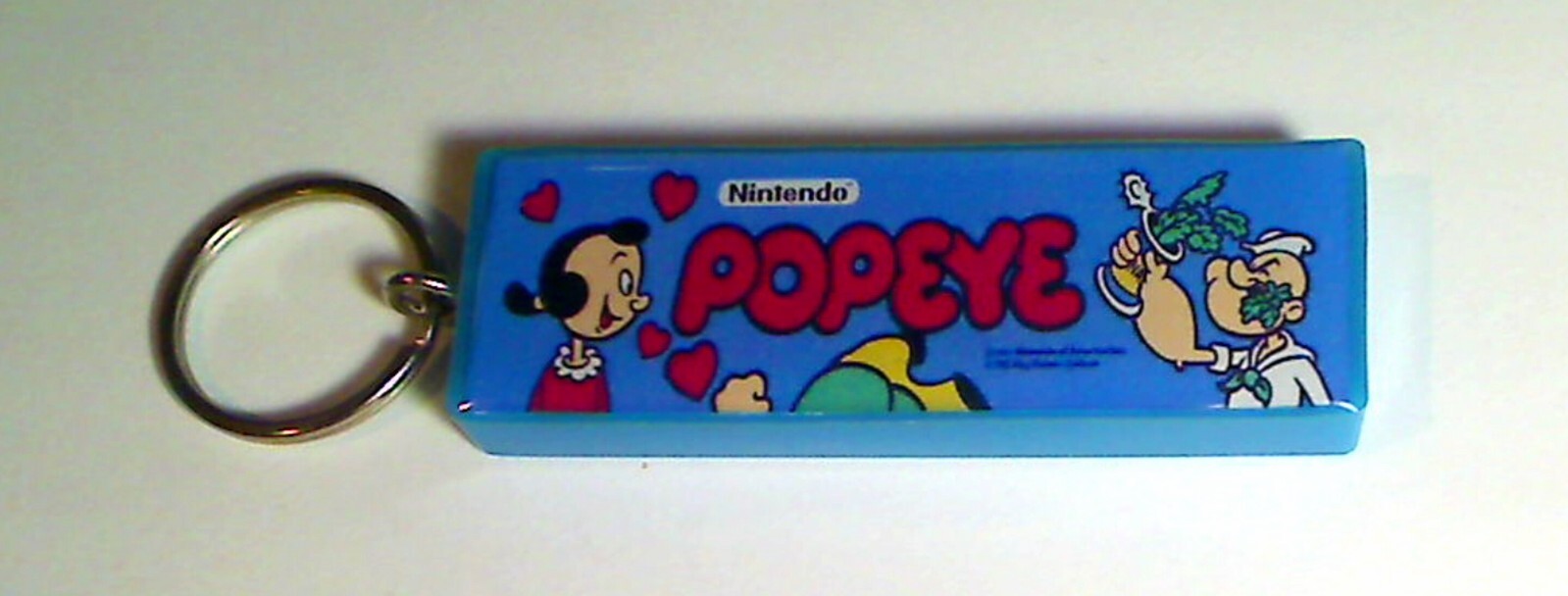 Popeye Arcade Marquee Coin Door accessory Keychain