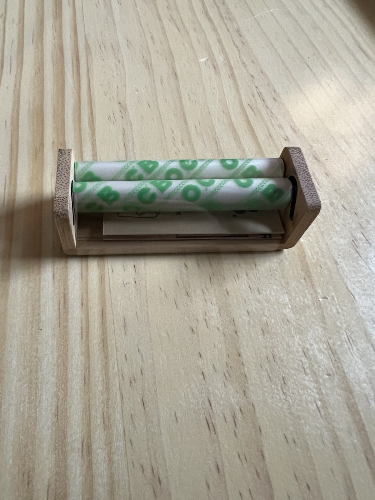1x OCB BAMBOO 1 1/4 (79mm) Cigarette Rolling Machine Roller