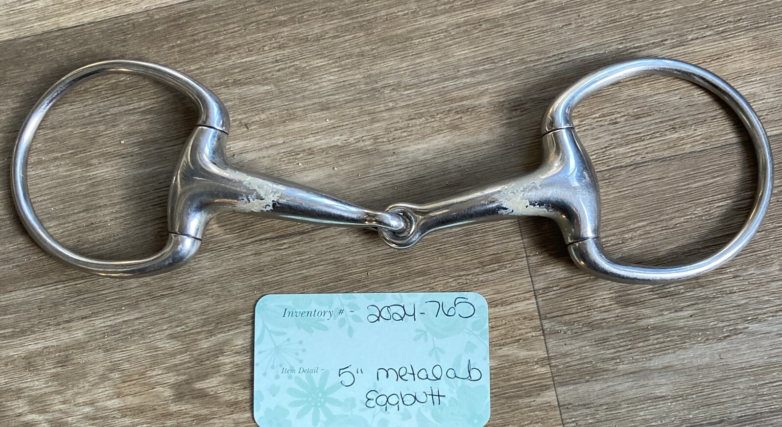 5” Metalab Single Joint Eggbutt Horse Bit