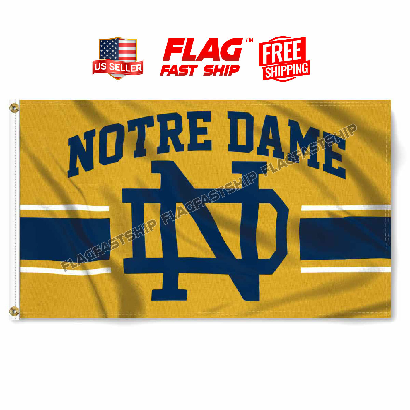 Notre Dame FLAG 3X5 Banner Fighting Irish Football NCAA Fast FREE Shipping