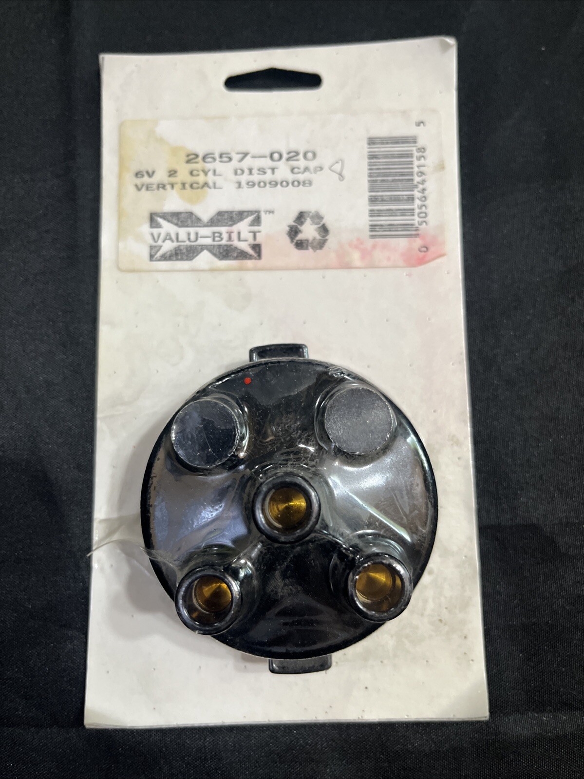 Dist Cap 2657-020 6V 2 Cylinder Dist Cap Vertical 1909008 VALU-BILT ~ New
