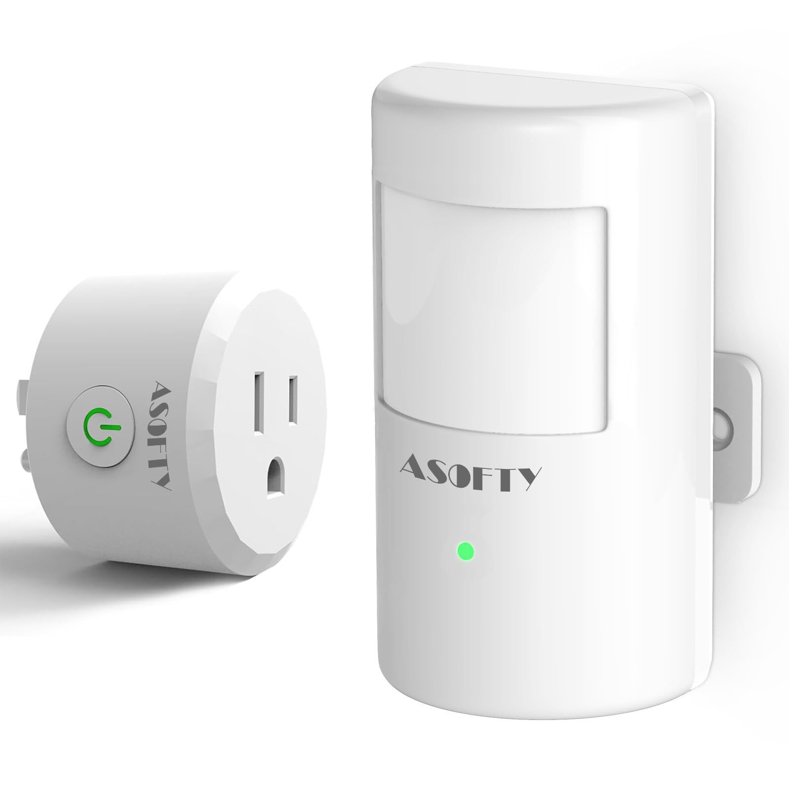 Motion Sensor Switch with Outlet PIR Wireless Motion Sensor Plug with Light S...