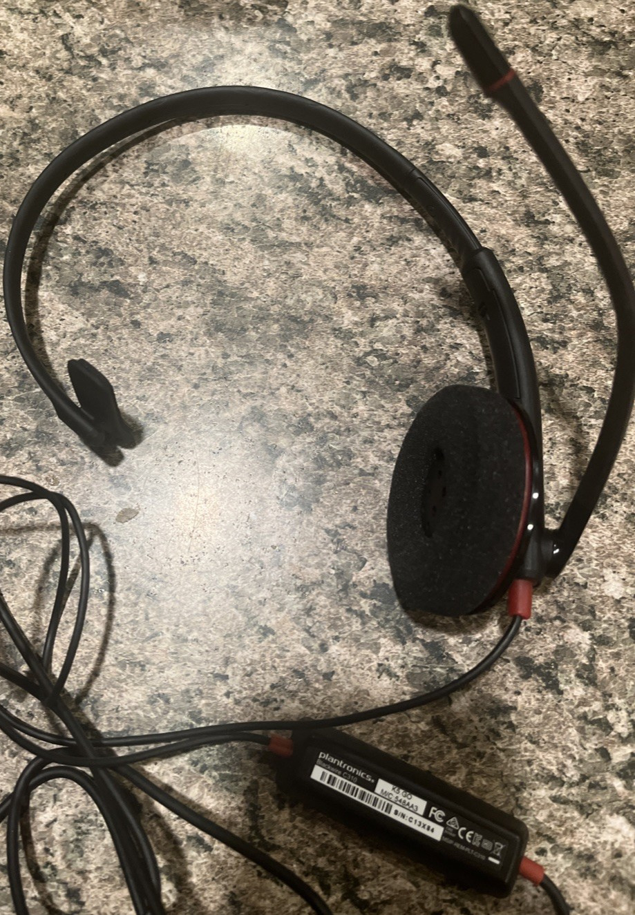 Plantronics Blackwire C310 USB Headset Headphones with mic used works!