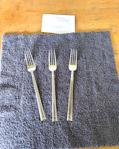 3-Oneida SUNNYBROOK Dinner Forks 8-1/8" VGUC