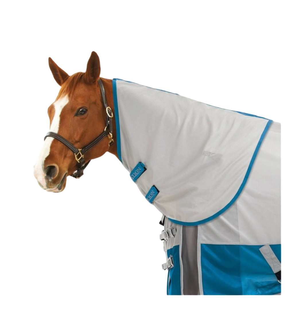 NEW OVATION Super Fly Neck Cover Fly Sheet Attachment size COB GRAY & TEAL