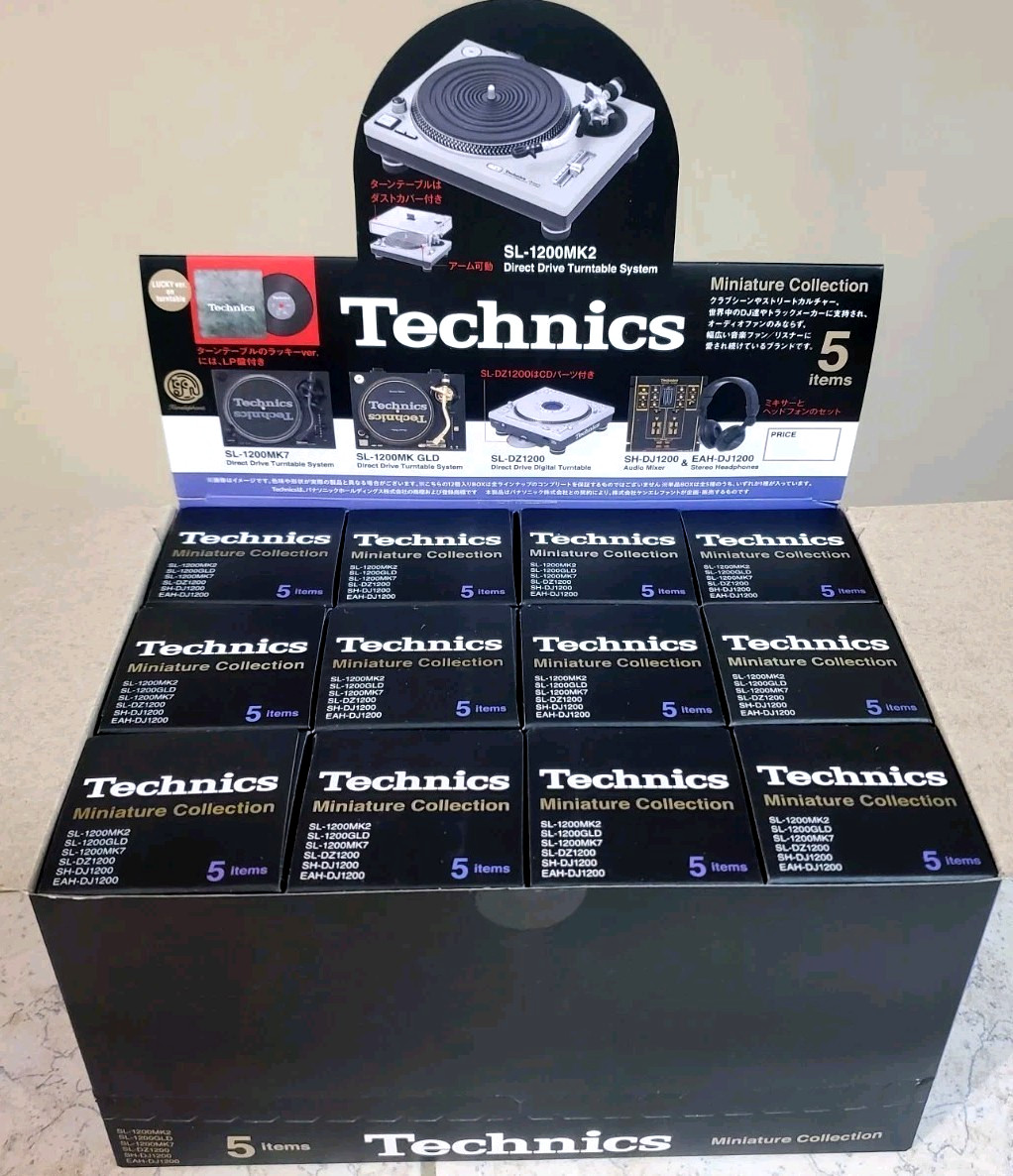 Technics: Miniature Collection Replica Toy Model - 12 Unit Blind Box Case RARE!!