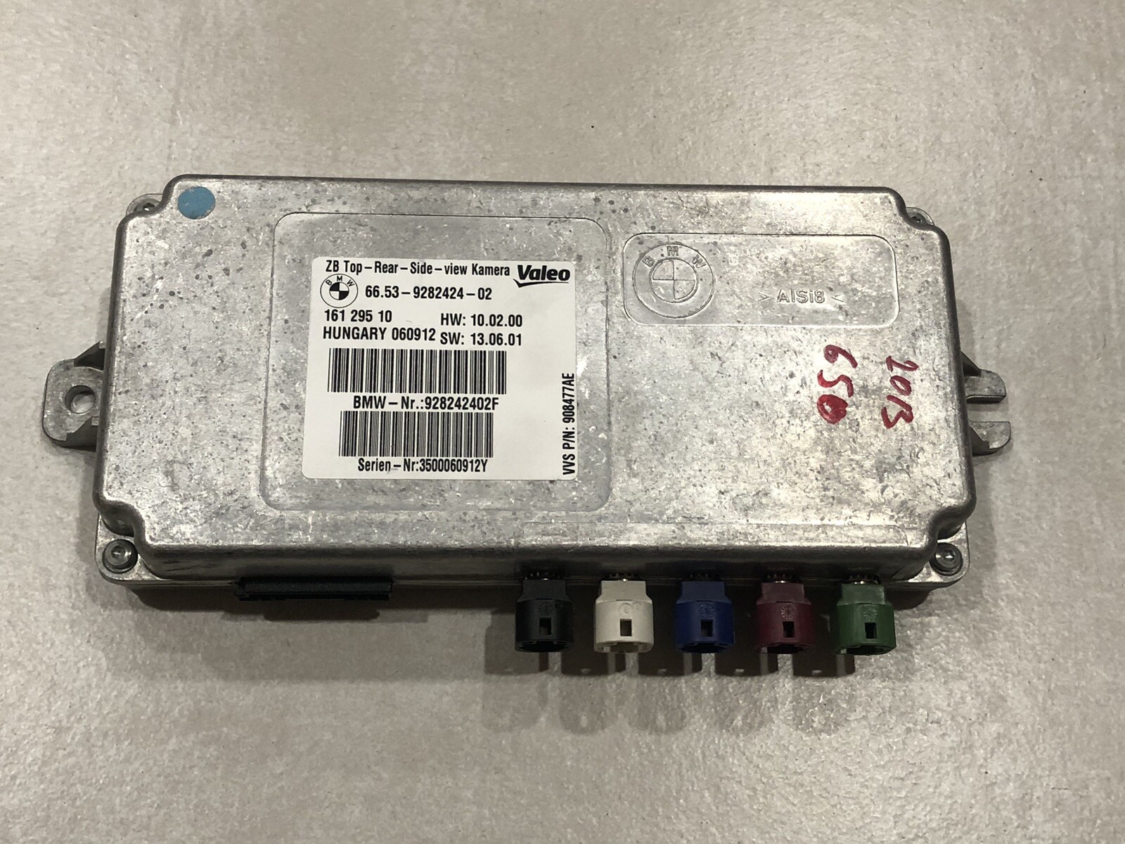 2013 BMW 650 REAR SIDE VIEW CAMERA CONTROL MODULE 9282424