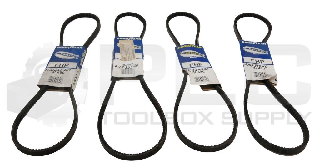 LOT OF 4 NEW GOODYEAR 4L480 V BELT 7/16"