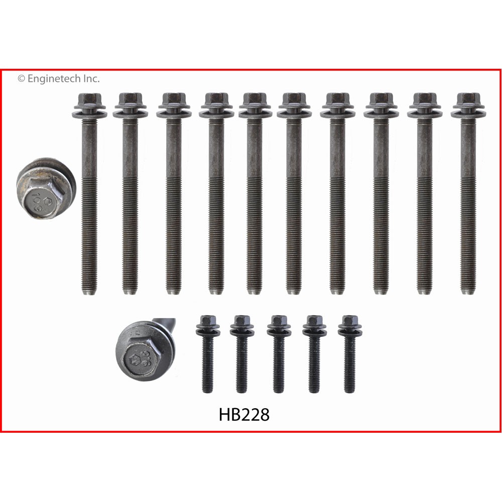Enginetech Engine Cylinder Head Bolt Set HB228;