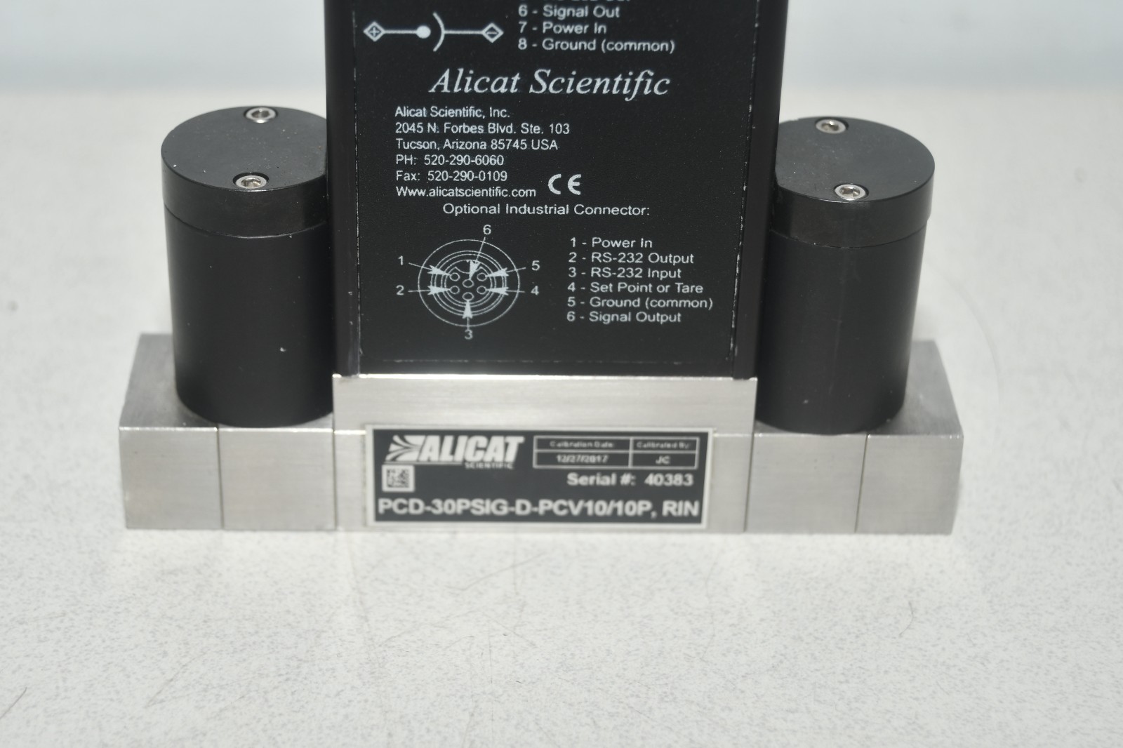 ^ Alicat PCD-30PSIG-D-PCV10/10P RIN Flow Controller #X8332
