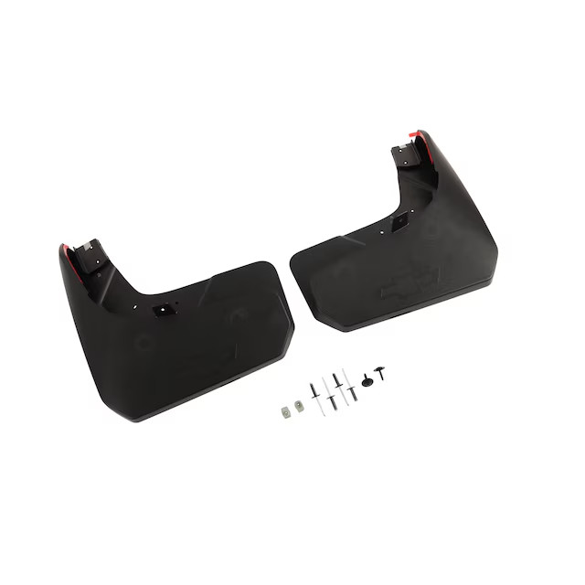 Genuine GM Rear Splash Guards - Black With Bow-Tie Logo 86517281