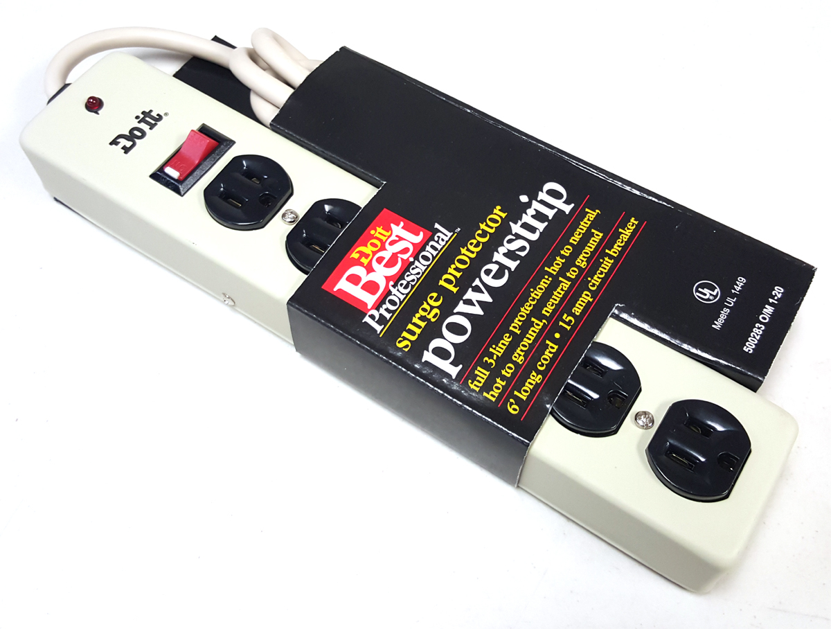 Do it Best Professional 6Ft 6-Outlet Surge Protector (15A, 210J) Retail New