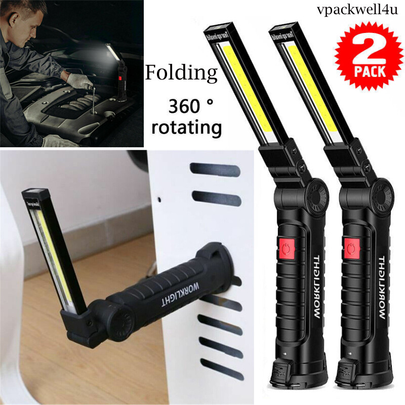 120000lm Super Bright Rechargeable LED Work Light Folding Torch Lamp Flashlight