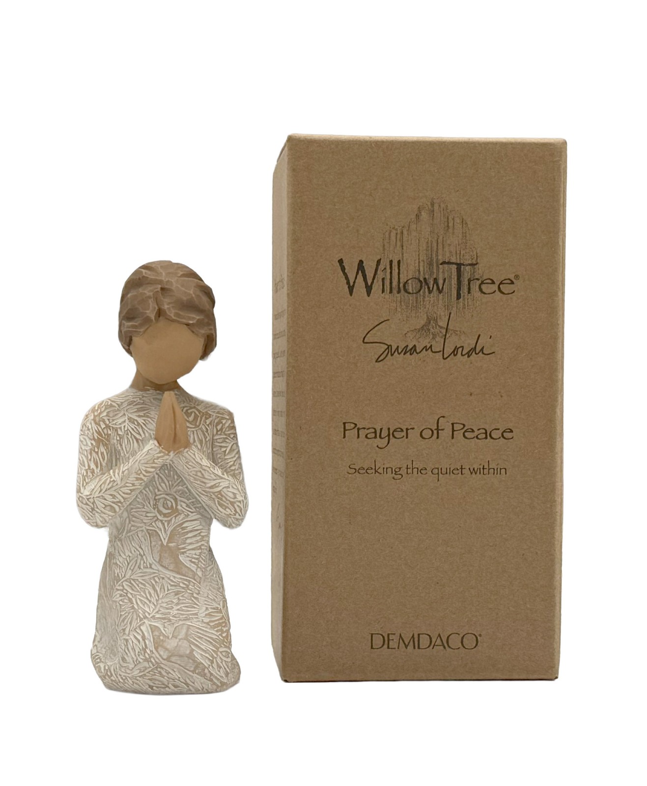 Willow Tree Prayer of Peace, Seeking The Quiet Within, 4-inch Sculpted Figure