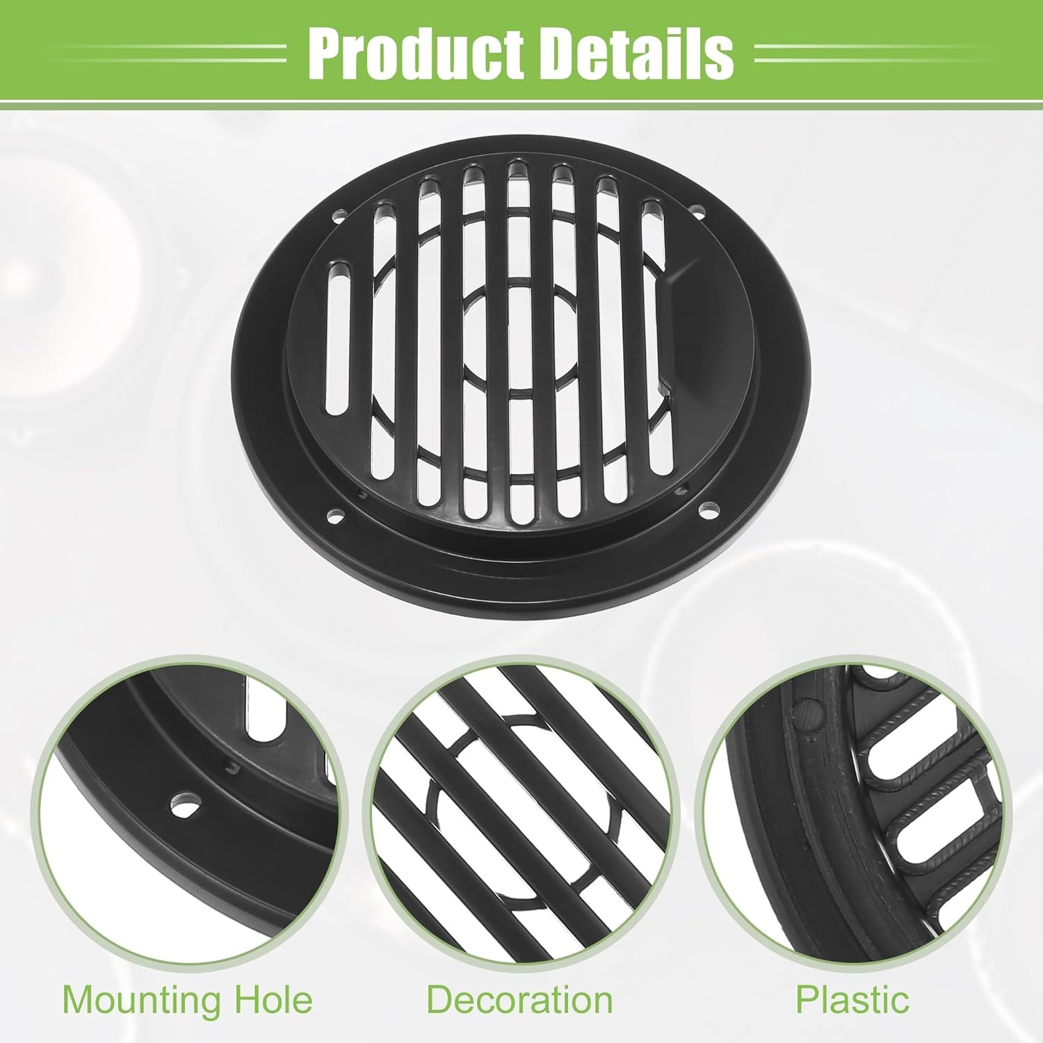 ACROPIX Universal 3" Car Speaker Grills Cover Round 3 Inch 3 inch, Black