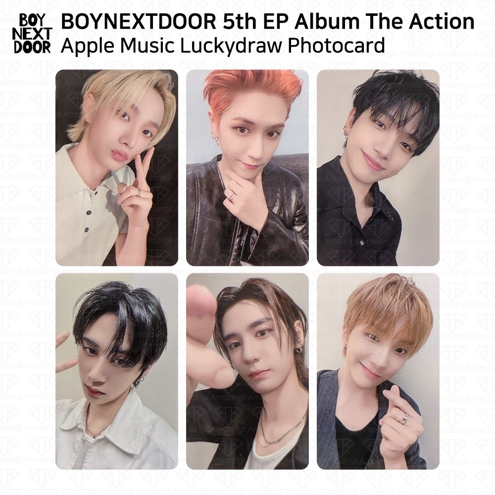 BOYNEXTDOOR 5th EP Album The Action Applemusic Luckydraw Photocard BND KPOP