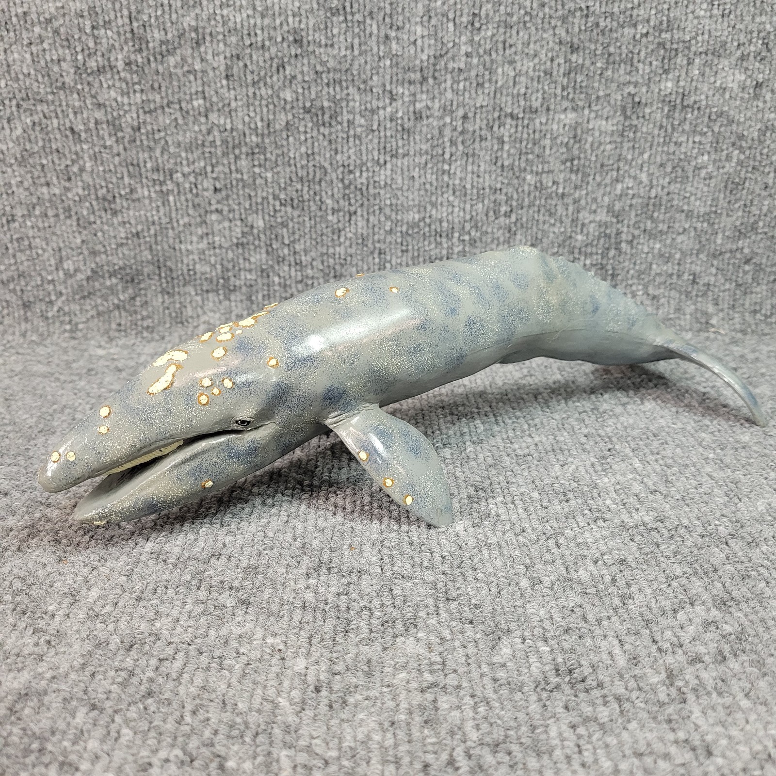 Gray Whale Marine Life Figure Monterey Bay Aquarium Safari Ltd 1991 13"x4"x4.5"