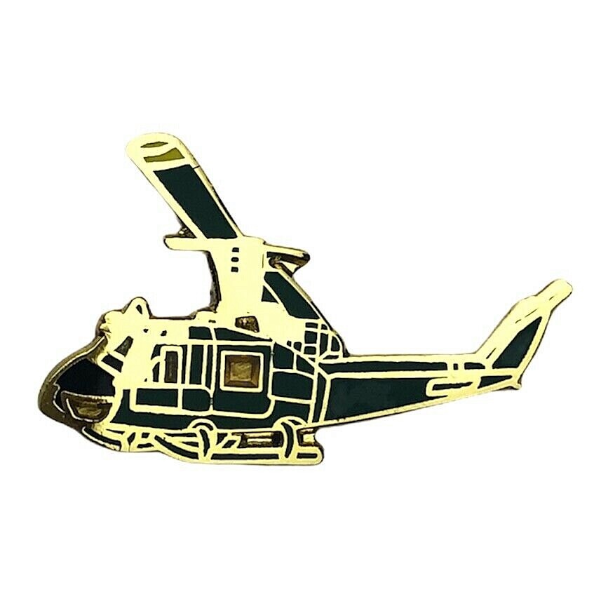 UH-1 Bell Huey Gold Color 1 inch Hat Lapel Pin H15921 F5D3R