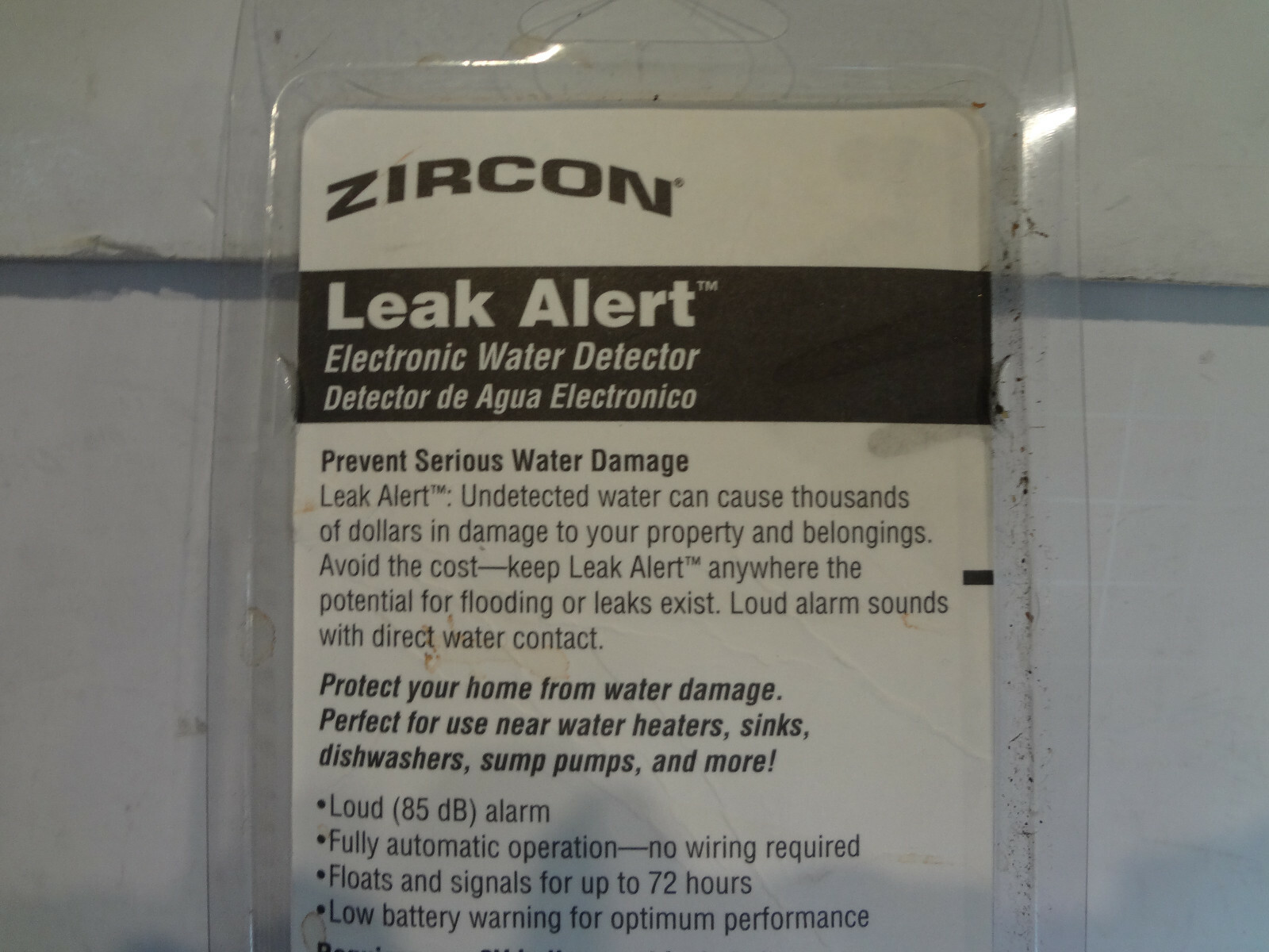 Zircon Leak Alert Electronic Water Detector
