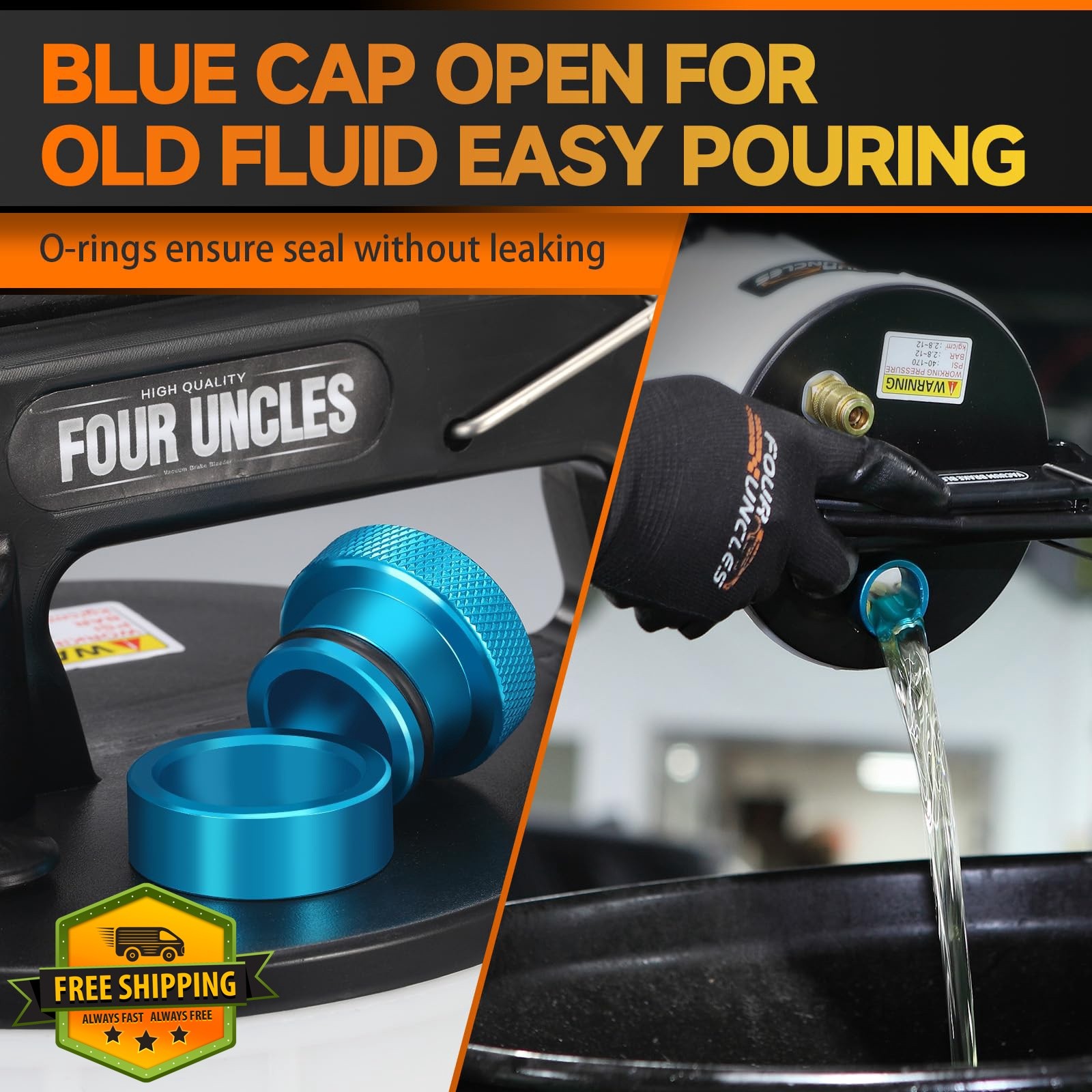 FOUR UNCLES Brake Bleeder Kit 2L Upgraded