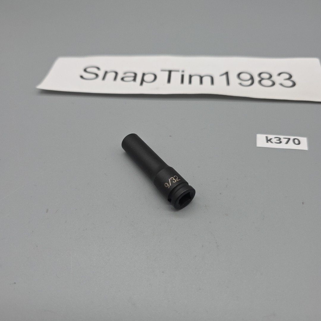 Grey Pneumatic 1/4" Drive 9/32" 6-Pt Deep Magnetic Impact Socket  909DG Taiwan