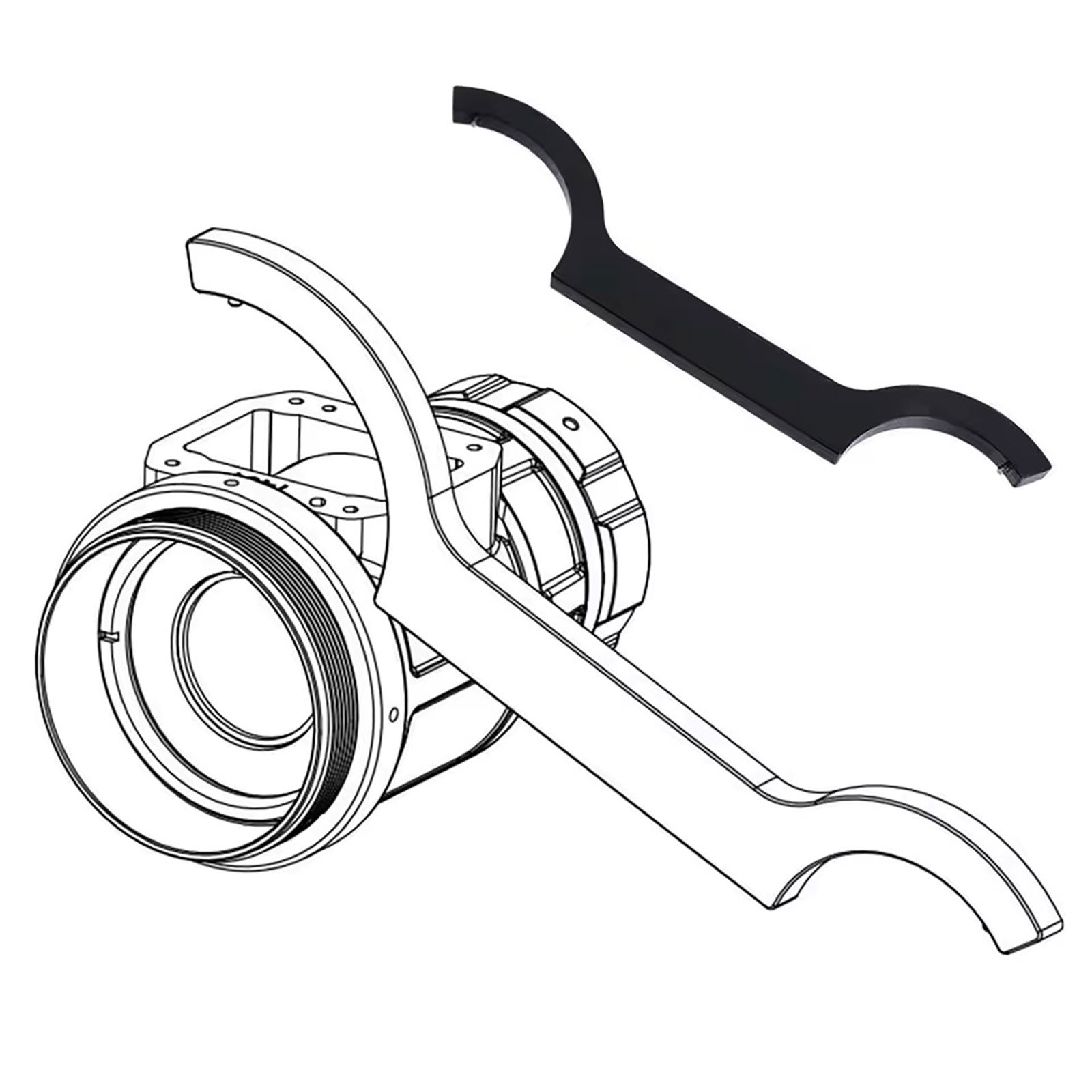 PVS-14 Night Vision Goggles NVG Eyepiece Spanner Wrench Disassembly Tool Device