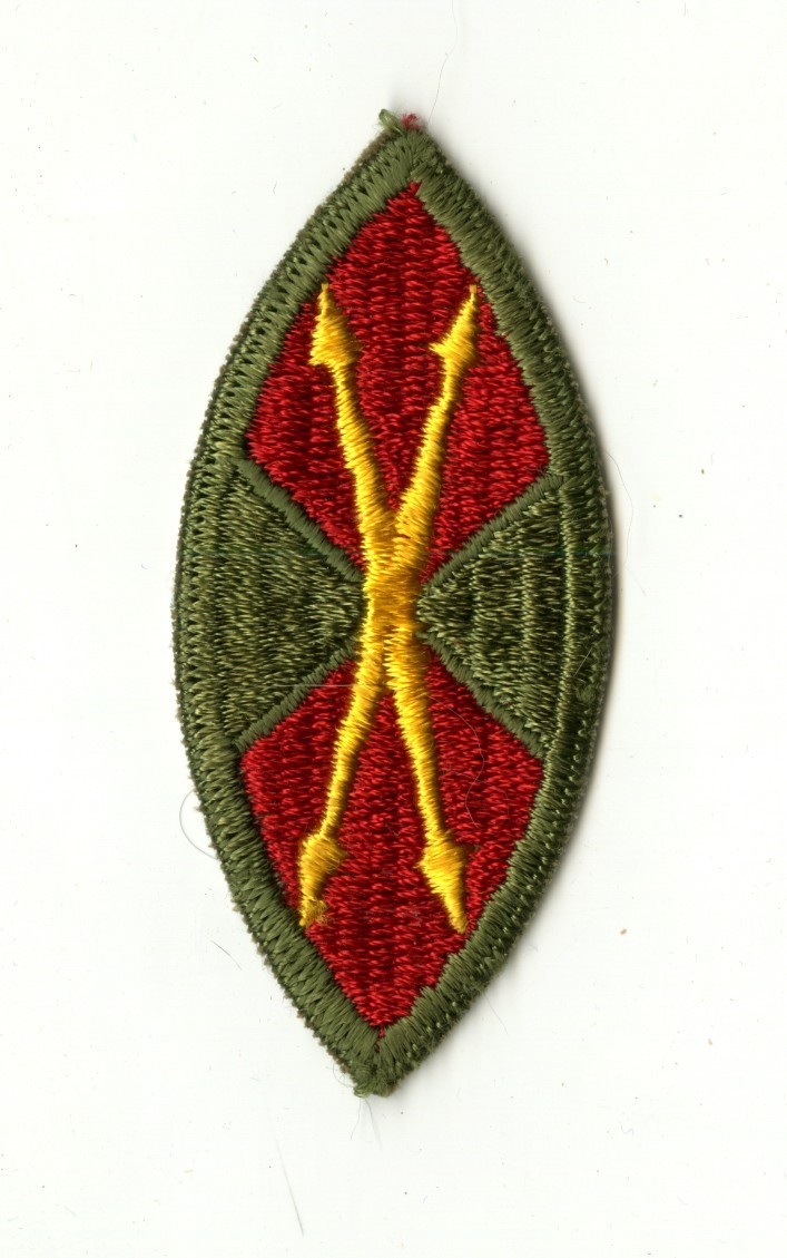 Antiaircraft Command Central White Back Patch WWII Vintage